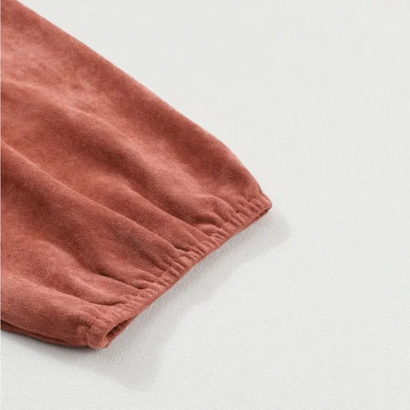 *Host Pick!🎉 Brown Boho Suede Square Neck Mini Swing Dress with Square Neckline - Picture 8 of 15